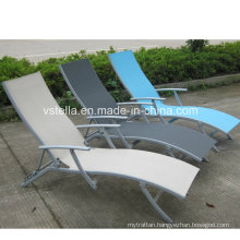 Suntime Garden Aluminum Patio Outdoor Textilene Chaise Lounge